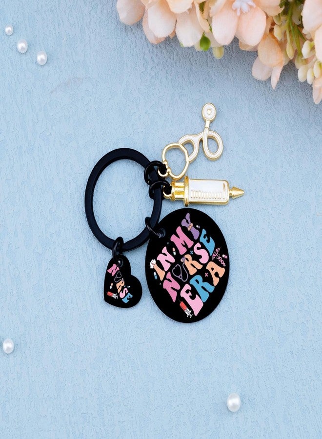 igvean Nurse Keychain Funny Nurses Day Gift for Women Birthday Christmas Graduation Gifts for Nurses Students Purse Wallet Keys Charm Prayer Inspirational Key Ring Nurse Practitioner Presents - Image 2